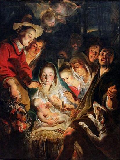 Jacob Jordaens The Adoration of the Shepherds oil painting image